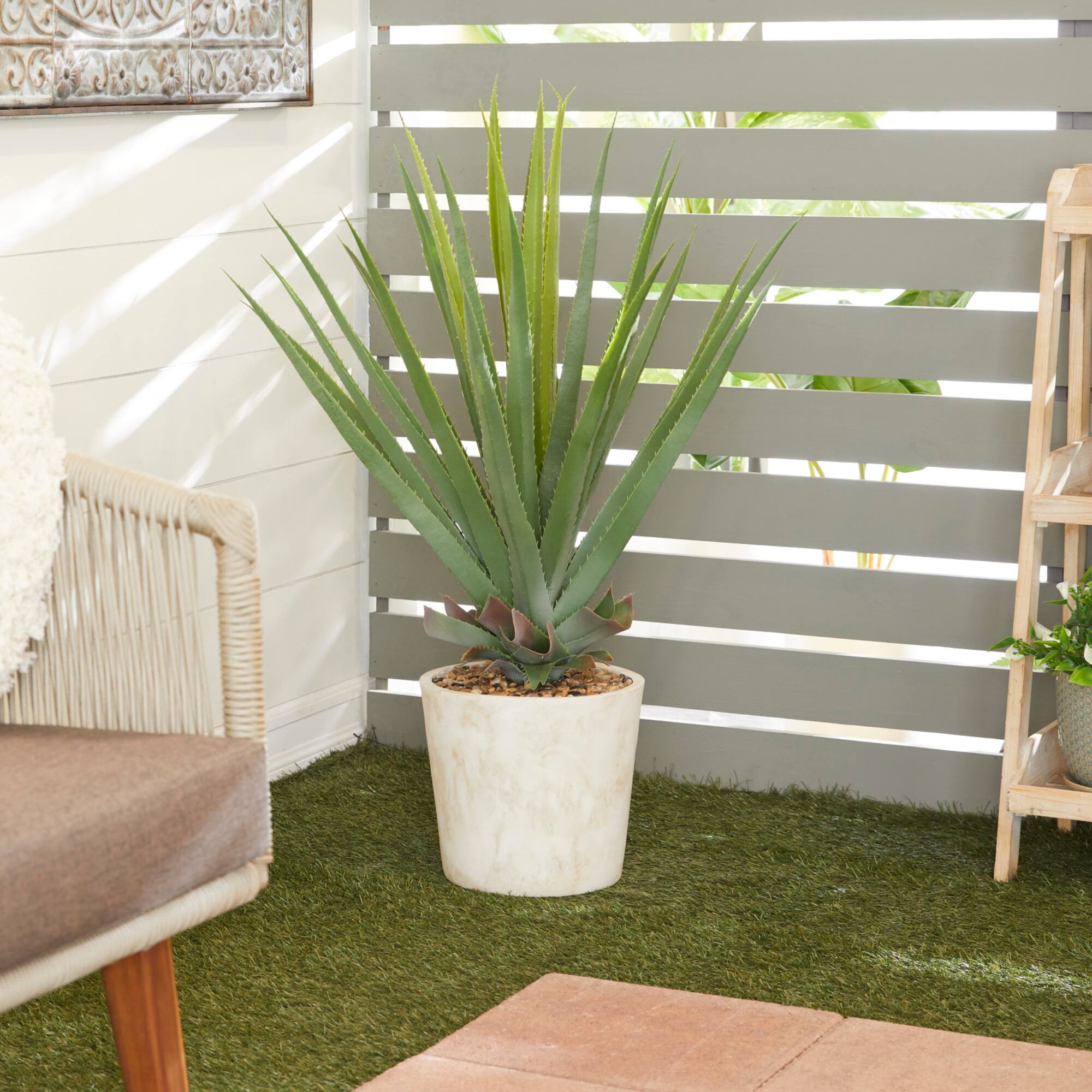 3ft. Potted Contemporary Aloe Artificial Foliage
